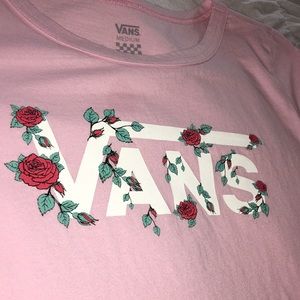 vans rose pink shirt brand new short sleeve tee